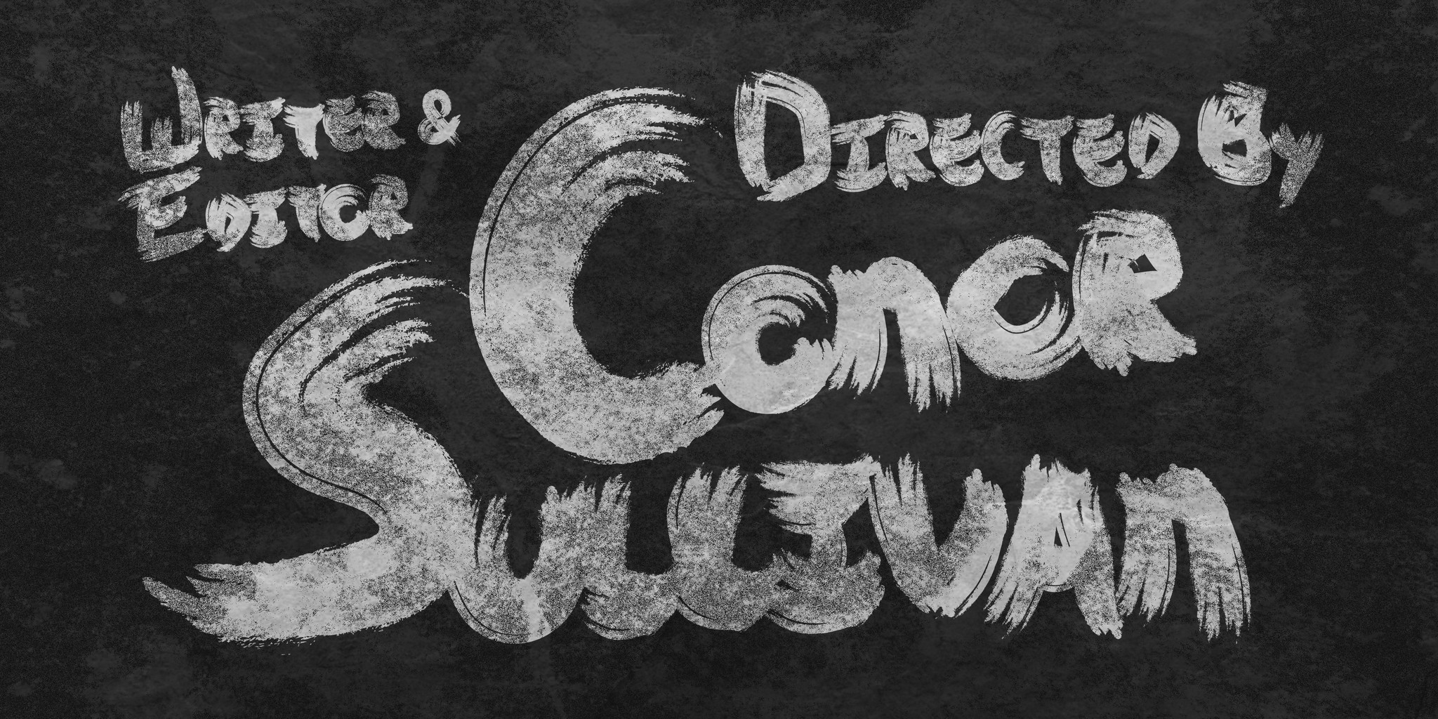 Hand-drawn white lettering with a chalk-like texture.